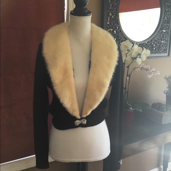 Heynard Sweaters - Vintage fur cardigan